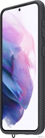 Чехол Samsung Clear Protective Cover для S21+, Transparent c чёрной рамкой