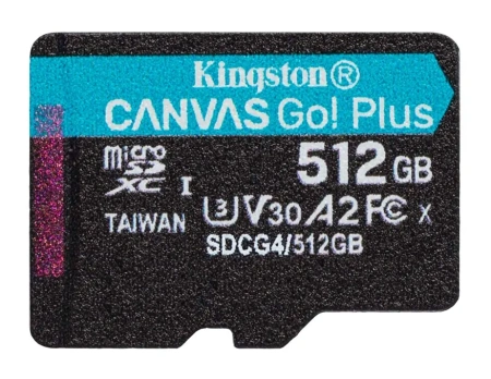 Карта памяти Kingston 512GB Canvas Go! Plus microSDXC SDCG4/512GB (с адаптером)