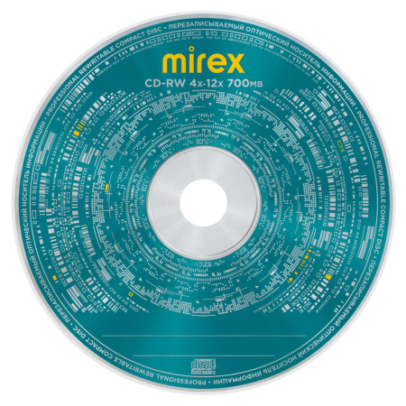 Диск CD-RW Mirex 700Mb 12х в футляре (1 шт)