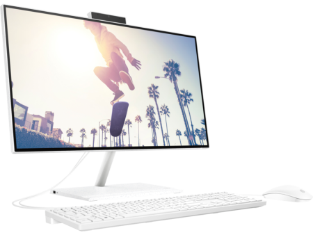Моноблок HP AIO 24 (i3-1215U/ 23.8" FHD VA AG/ Iris Xe/4GB/ 256GB/ DOS/ noODD/ USB kbd+mouse/ kbd_ENG/ Starry white)