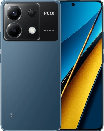 Смартфон POCO X6 5G 12GB/256GB Blue RU (23122PCD1G)
