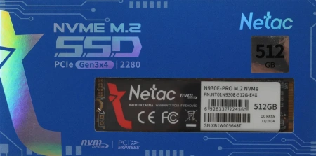 Внутренний SSD-накопитель Netac N930E PRO 512GB NT01N930E-512G-E4X