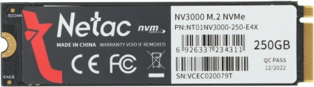 Внутренний SSD-накопитель Netac NV3000 250GB NT01NV3000-250-E4X