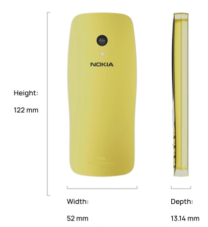 Телефон NOKIA 3210 4G 1GF025CPA2C01 (черный)