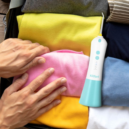 Ирригатор для полости рта Kitfort KT-2958-3 (бело-бирюзовый)