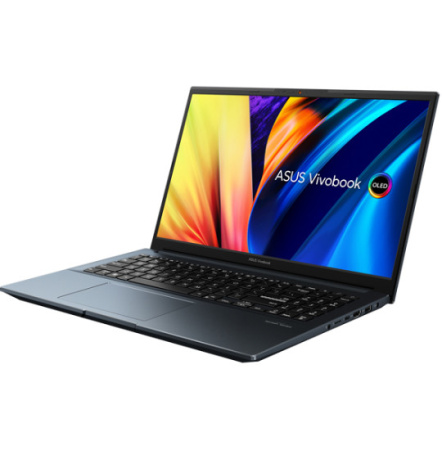 Ноутбук ASUS Vivobook Pro 15/ K6500ZC-MA301/ i5-12500H/ 15.6 OLED/ GF RTX3050 4GB/ 16GB/ 512GB/ DOS/ noODD/ Blue