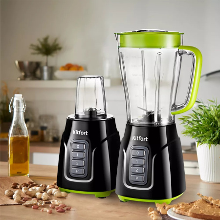 Блендер Kitfort KT-3032-2 (салатовый, 3 в 1)
