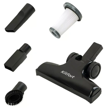 Вертикальный пылесос Kitfort KT-525-2 (серый)