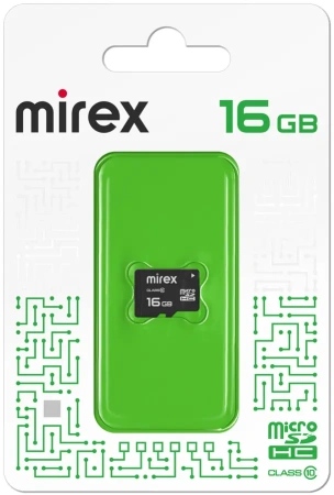 Карта памяти Mirex 16GB microSDHC 13612-MC10SD16
