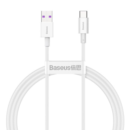 Кабель Baseus Superior Series Fast Charging USB to Type-C, 66W, 1 м, белый