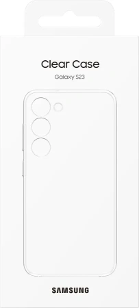 Чехол Samsung Clear Case S23, Прозрачный