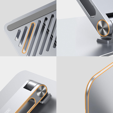 Подставка для ноутбука Ugreen LP339 40291 (до 17.3", серебристый)