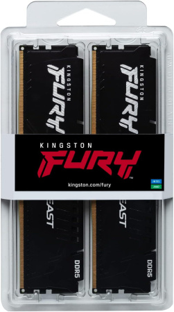 Оперативная память Kingston 2x8ГБ FURY Beast DDR5 KF552C40BBK2-16 (5200МГц)