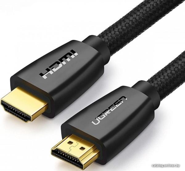 Кабель HDMI UGREEN HD118 High-End 4K@60Hz, V2.0 нейлоновая оплетка 1.5м черный 40409