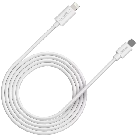 Кабель Canyon СFI-12 USB Type-C - Lightning (2 м, белый)