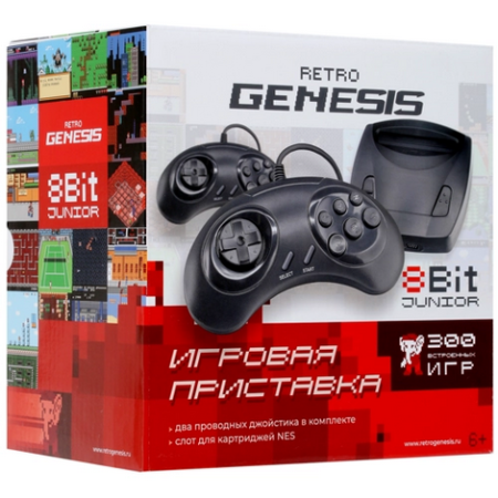 Игровая приставка Retro Genesis 8 Bit Junior + 300 игр (ConSkDn84)