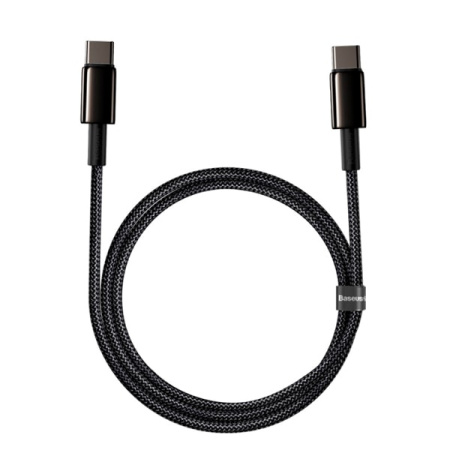 Кабель Baseus Tungsten Gold Fast Charging Data Cable, 100W, 2м, черный