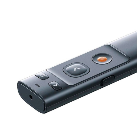 Лазерная указка-презентер Baseus Orange Dot Wireless Presenter, красный лазер, цвет корпуса серый