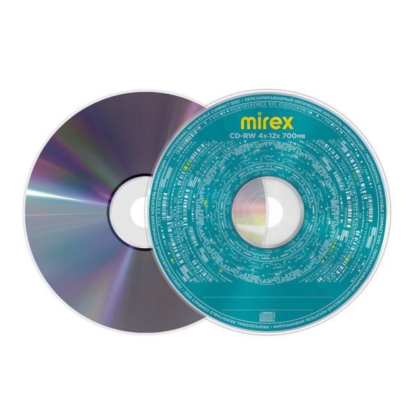 Диск CD-RW Mirex 700Mb 12x в конверте (1 шт)