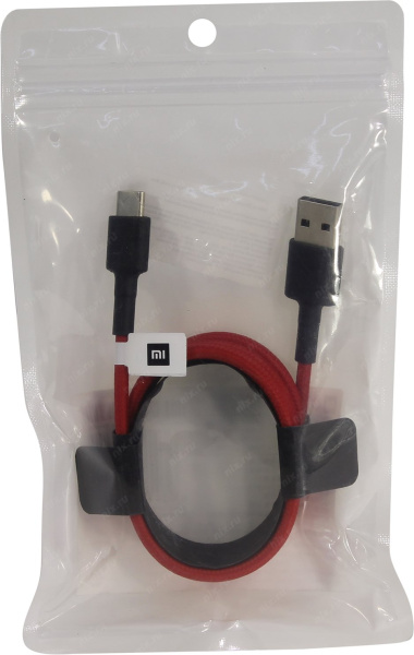 Кабель USB --> USB Type-C Xiaomi Braided (SJV4110GL), красный