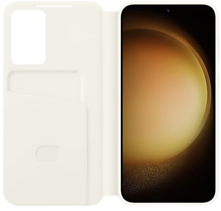 Чехол Smart View Wallet Case S23+ (кремовый)