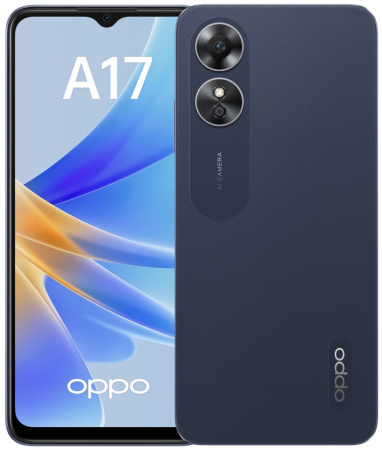Смартфон Oppo A17 4+64 MIDNIGHT BLACK