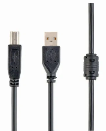 Кабель USB Type-A - Type-B Cablexpert CCF2-USB2-AMBM-10 (USB 2.0, 3м, черный)