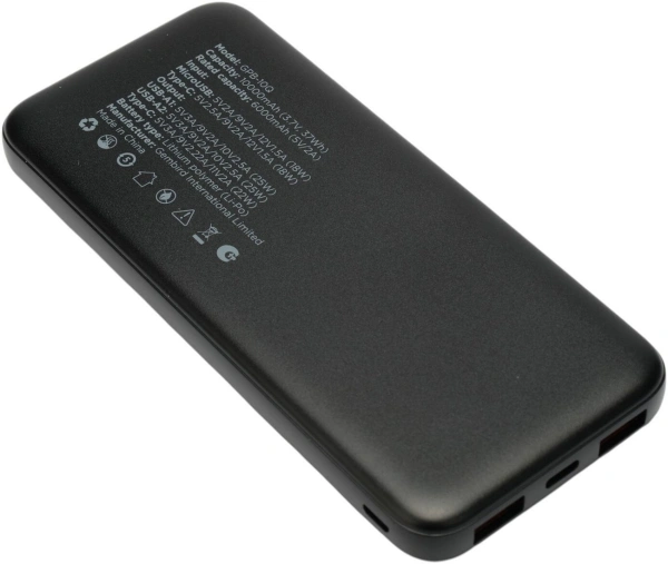 Внешний аккумулятор Gembird GPB-10Q
