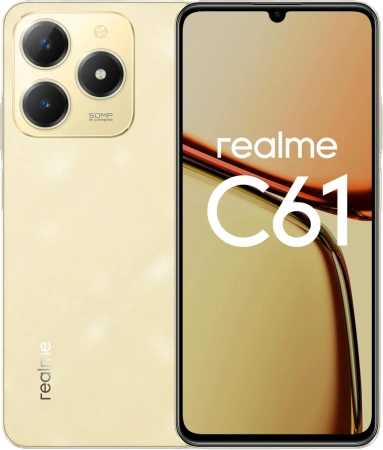 Смартфон Realme C61 8GB/256GB RMX3930 (блестящий золотой)