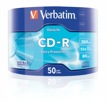 Набор дисков CD-R Verbatim DataLife Extra Protection 700Mb 52x (50 шт)