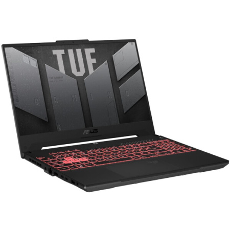 Ноутбук ASUS TUF Gaming A15/ FA507NUR-LP044/ R7-7435HS/ 15.6 FHD AG Value IPS-level 16:9 144Hz/ RTX 4050 6GB/ 16GB/ 512GB/ DOS/ noODD/ Mecha Gray