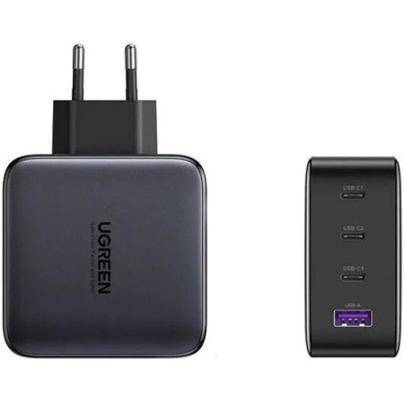 Сетевое зарядное устройство Ugreen CD226 (Type-A/Type-C, 100W, черный)