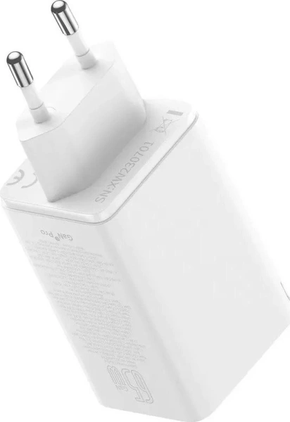 Сетевое зарядное Baseus GaN6 Pro Fast Charger 2C+2U 65W P10162701213-00 (белый)
