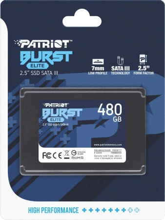 Внутренний SSD-накопитель Patriot Burst Elite 480GB PBE480GS25SSDR