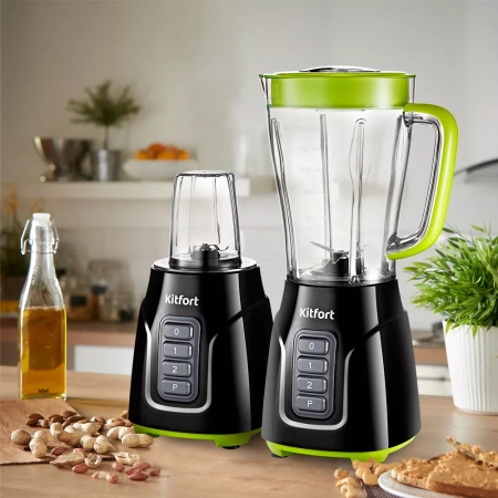 Блендер Kitfort KT-3032-2 (салатовый, 3 в 1)