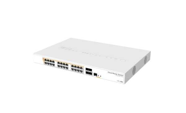 Управляемый коммутатор 3-го уровня Mikrotik CRS328-24P-4S+RM
