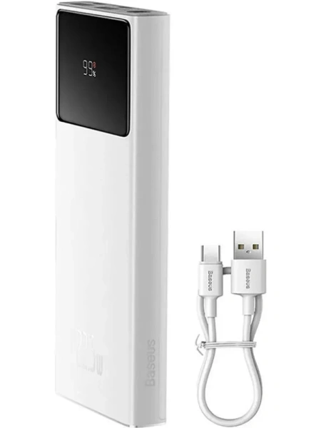 Внешний аккумулятор Baseus Star-Lord Digital Display Fast Charge Power Bank 22.5W 10000mAh (белый)