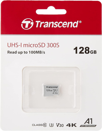 Карта памяти Transcend microSDXC 300S 128GB TS128GUSD300S