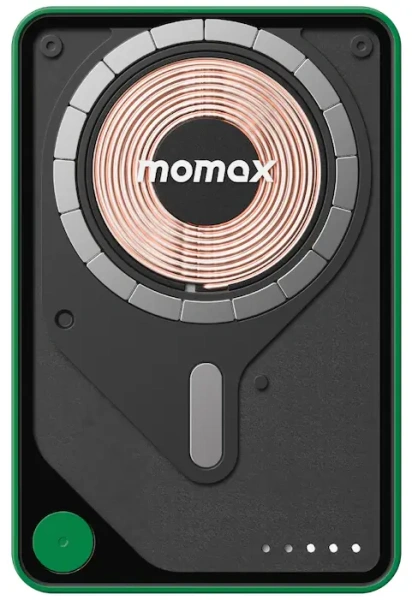 Портативное зарядное устройство Momax 1-Power X Pro+ Magnetic IP132 10000mAh (Type-C, 20W, зеленый)