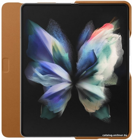 Чехол Samsung Leather Flip Cover для FOLD3, Camel