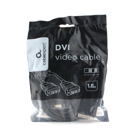 Кабель DVI Cablexpert CC-DVIL-BK-6 (1.8м, черный)