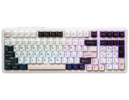 Клавиатура AULA F99 (белый/розовый/черный)