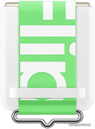 Чехол Samsung Silicone Cover with Strap для FLIP3, White