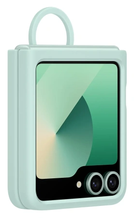 Чехол Samsung Silicone Case Flip 6 (мятный)
