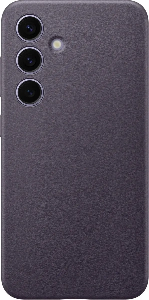 Чехол-накладка Samsung Vegan Leather Case S24 (темно-фиолетовый)