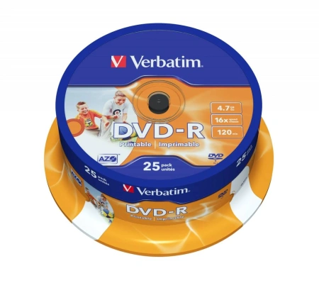 Набор дисков DVD-R Verbatim 4.7Gb 16x 43538 (25 шт.)