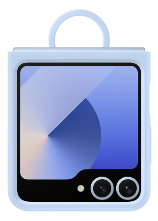 Чехол Samsung Silicone Case Flip 6 (Голубой)