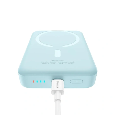 Внешний аккумулятор Baseus Magnetic Mini Air 10000mAh PPCXM10A (20W, голубой)