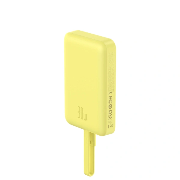 Внешний аккумулятор Baseus Magnetic Fast Charge Power Bank Type-C Edition 30W 10000mAh (желтый)