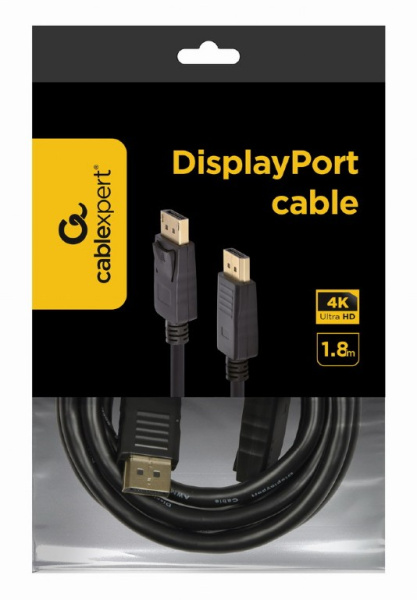 Кабель DisplayPort Cablexpert CC-DP2-6 (1.8м, черный)